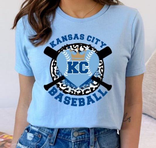 KC Royals heart baseball