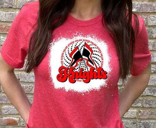 Knights color guard flags