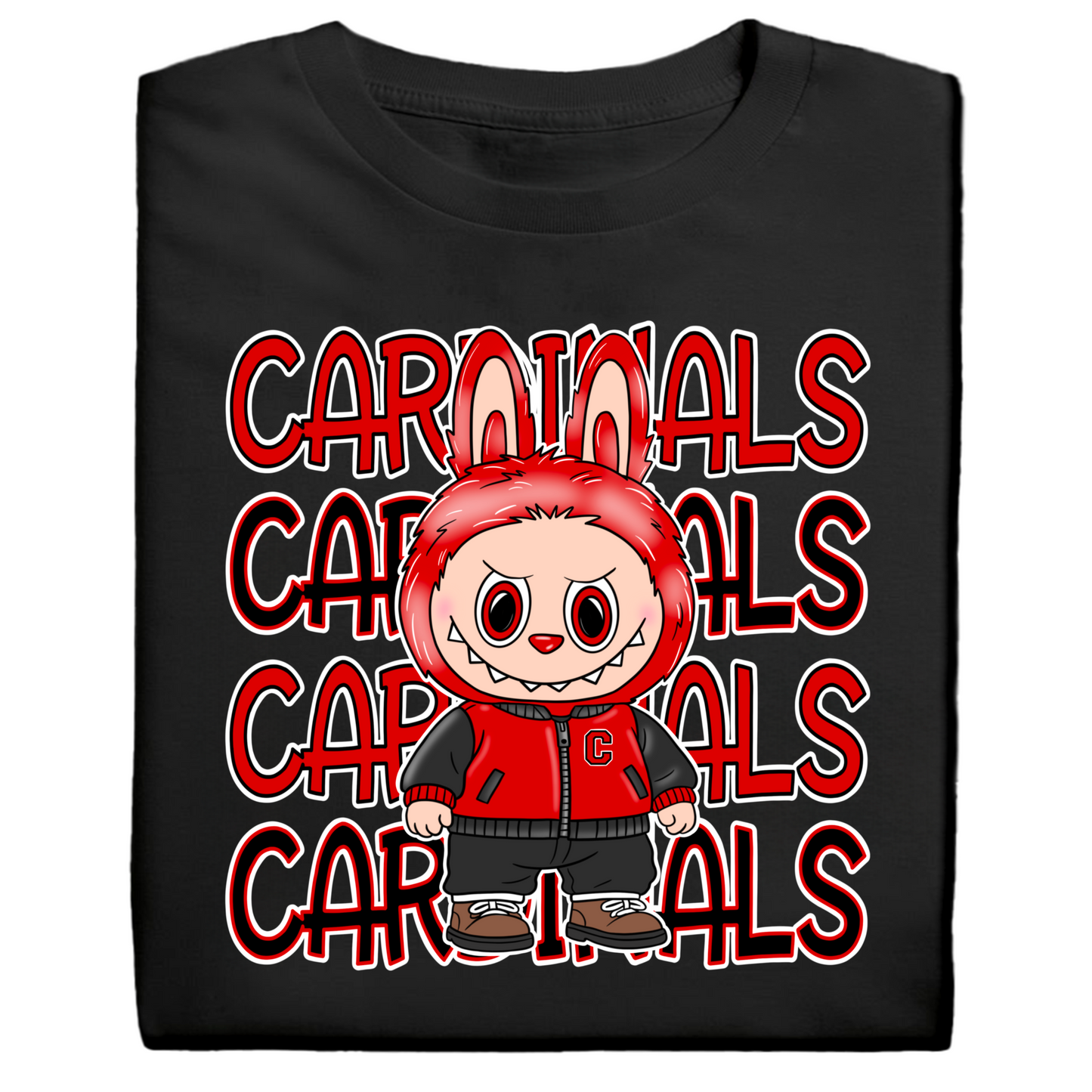 Red Cardinals Monster Tee