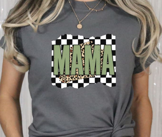 Mama checkered leopard