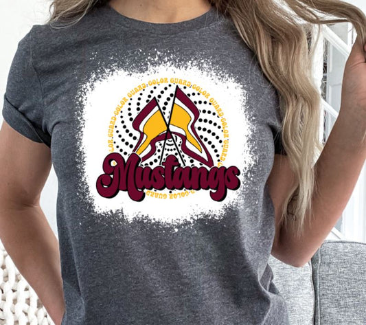 Mustangs color guard flags