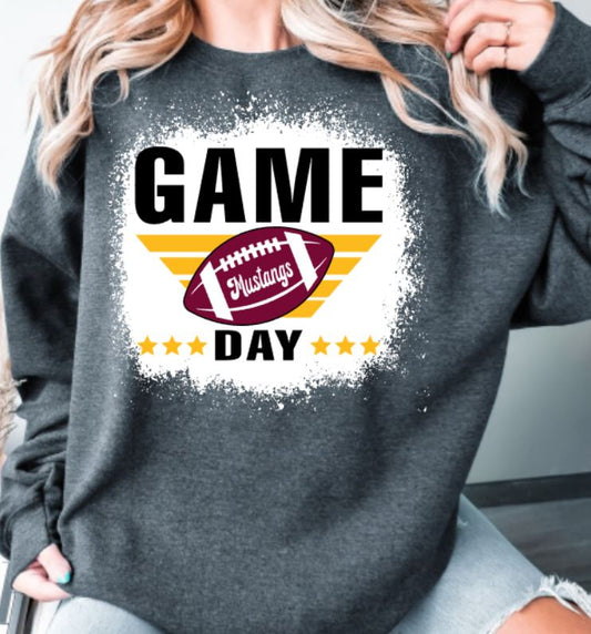 Mustangs game day football