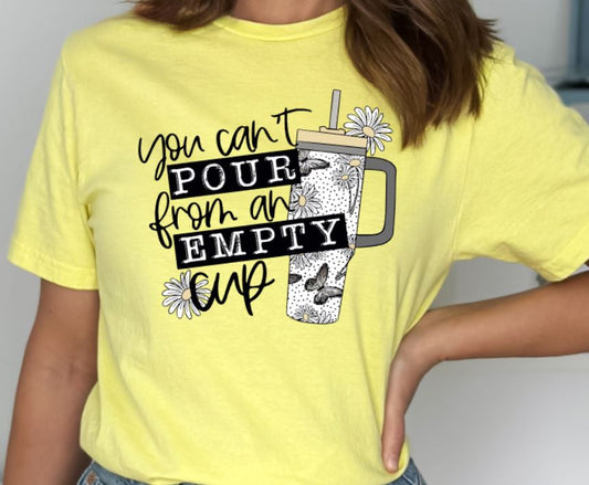 Can't pour an empty cup