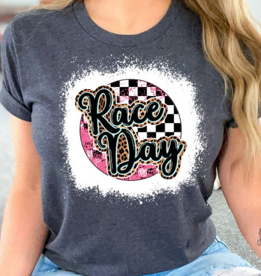 Race day leopard t
