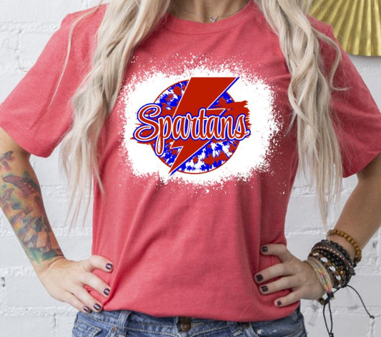 Spartans lightning bolt