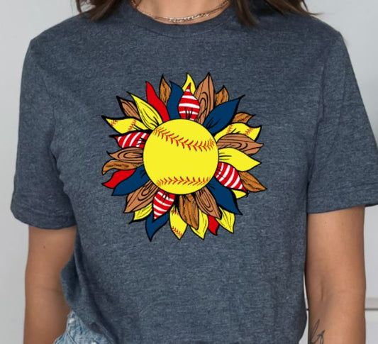 softball sunflower