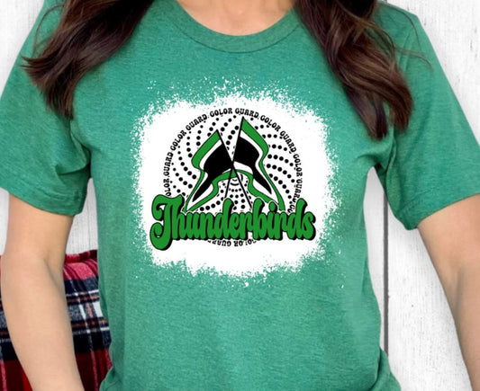 Thunderbirds color guard flags