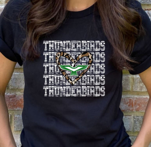 Thunderbirds leopard heart