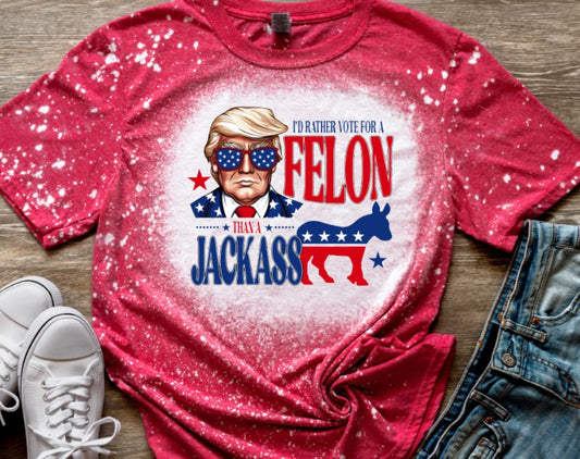 Felon vs jackass trump