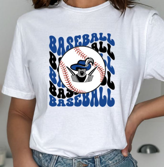 Cavaliers wavy baseball