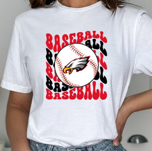 Eagles wavy baseball