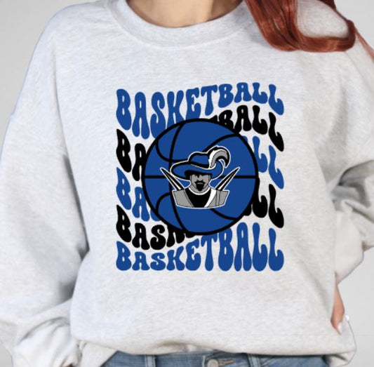 Cavaliers wavy basketball