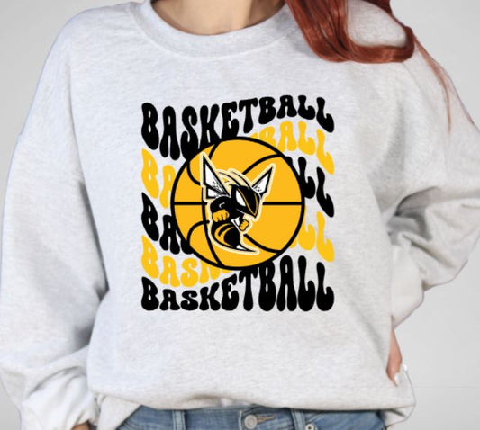 Hornets wavy basketball