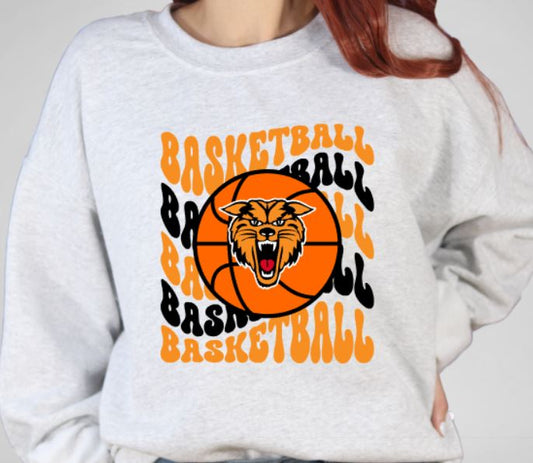 Wildcats wavy basketball