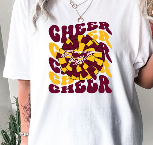 Mustangs wavy cheer