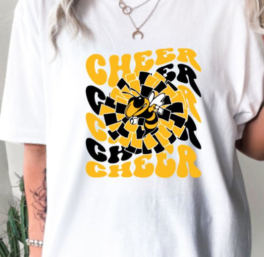 Yellowjackets wavy cheer