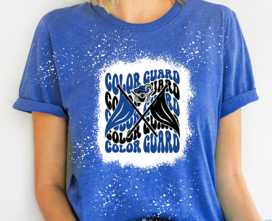 Cavaliers wavy color guard