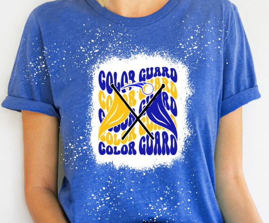 Comets wavy color guard