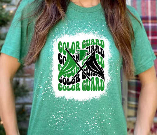 Falcons wavy color guard