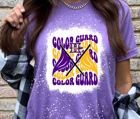 Indians wavy color guard