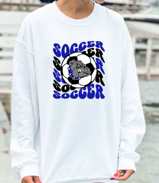 Bulldogs wavy soccer