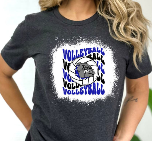 Bulldogs wavy volleyball