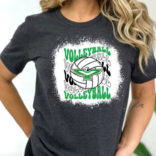 Thunderbirds wavy volleyball