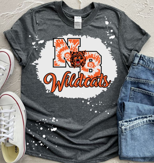 NB wildcats bleached tee