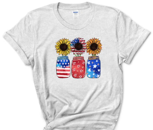 Patriotic Mason Jars