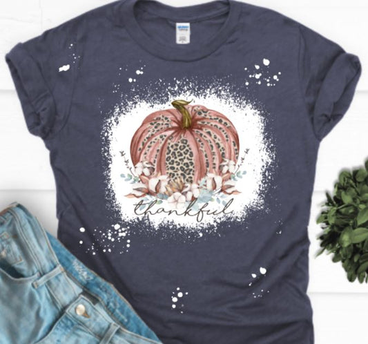 thankful leopard pumpkin