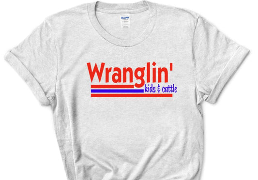 Wranglin kids and cattle