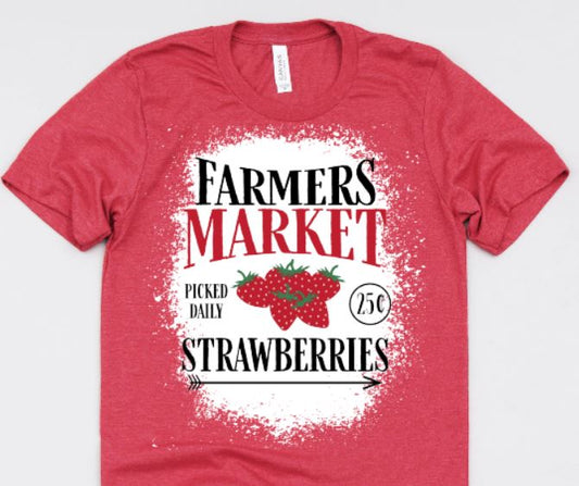 farmer market strawberries