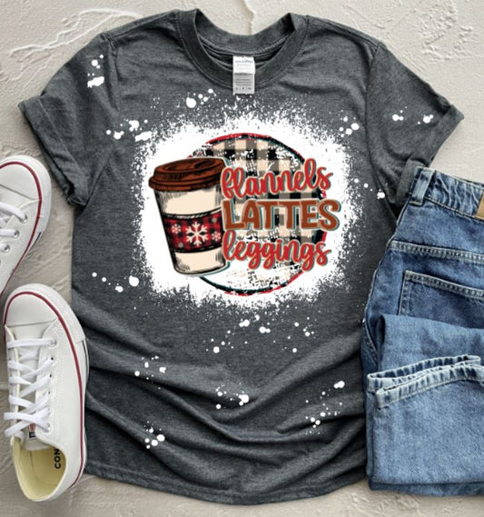 Flannel latte leggins