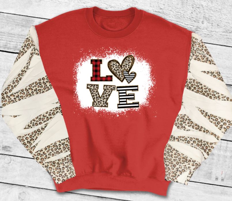 Love leopard sleeves