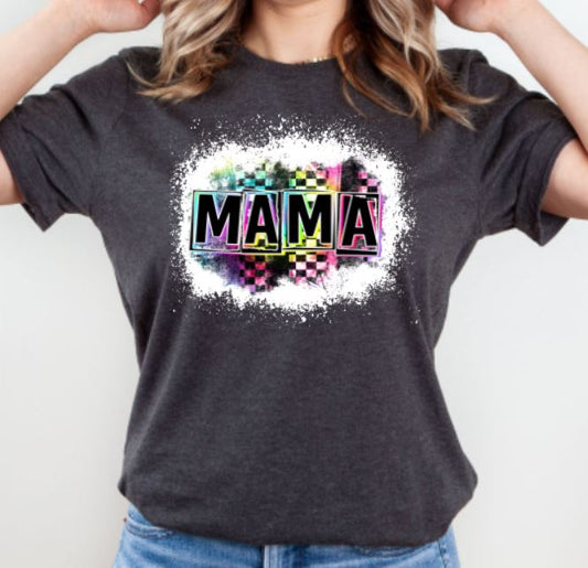 mama racing rainbow flag