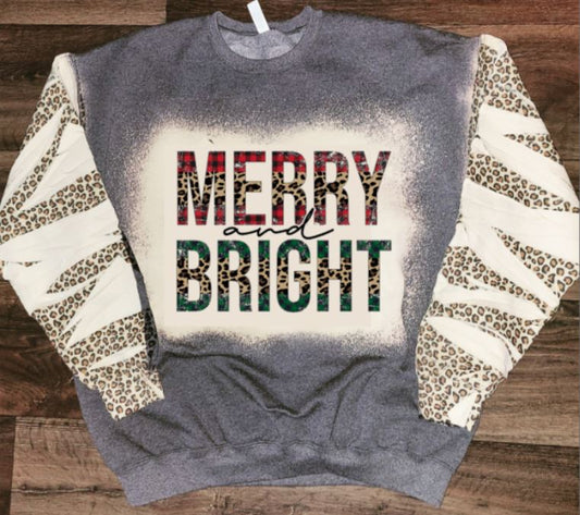 Merry and Bright w leopard sleeves
