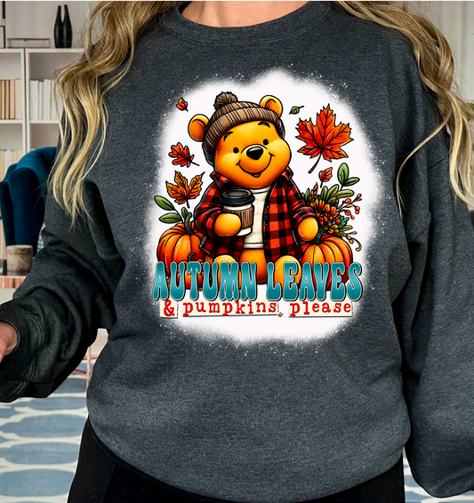 Autumn leave Pooh