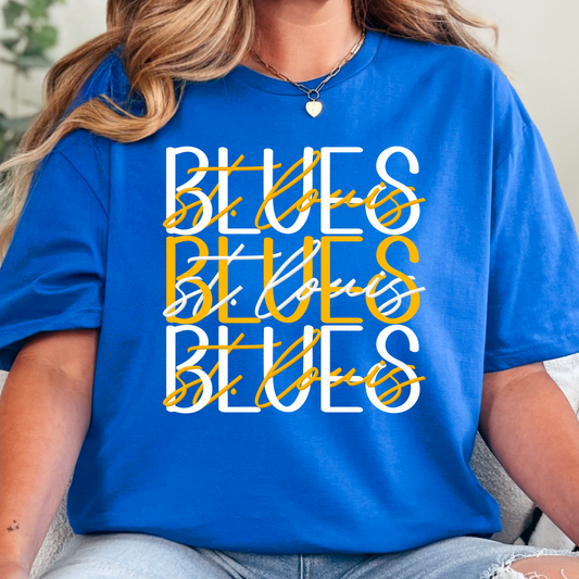Hockey Stacked Text T-Shirt