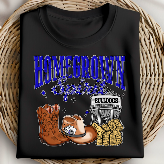 Homegrown Spirit Bulldogs Tee – Blue