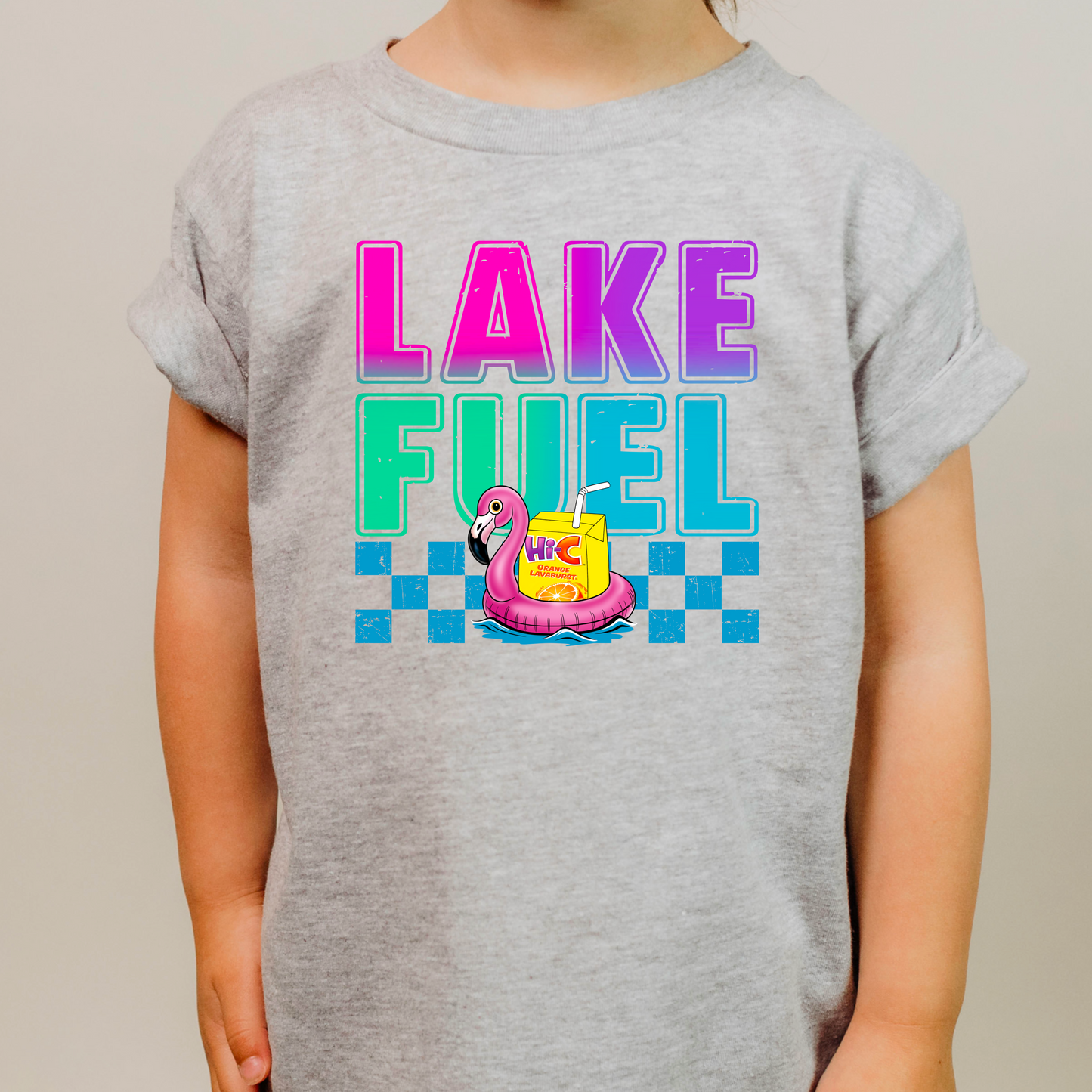 Lake Fuel Flamingo Kids Tee – Hi-C Juice Box Summer Shirt