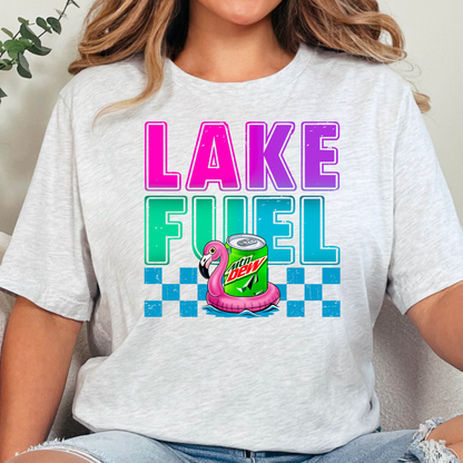 Lake Fuel Floating Drink - Digital Sublimation & DTF File - Lake Life PNG
