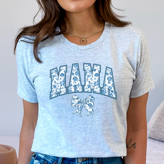 Mama blue floral