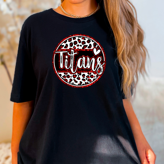 Leopard Print Titans Spirit Tee
