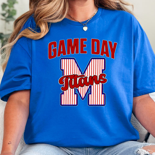 Game Day Titans Seersucker Tee