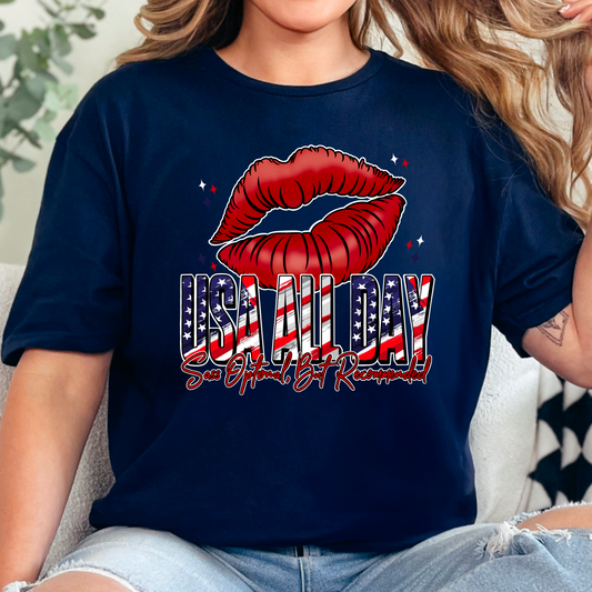 USA all day Sass optional tee