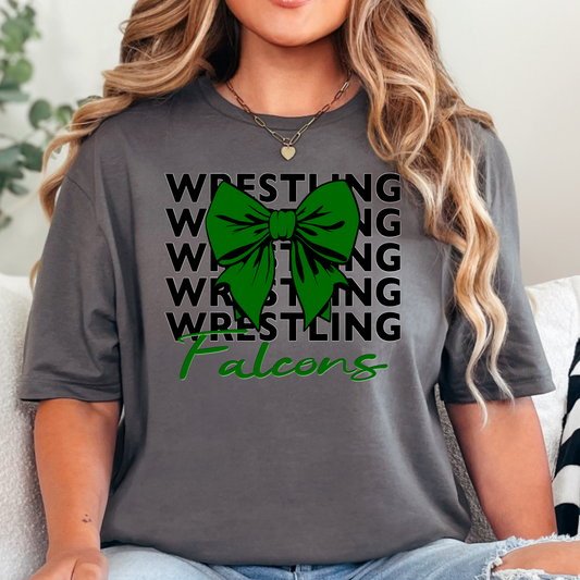 Wrestling bow falcons