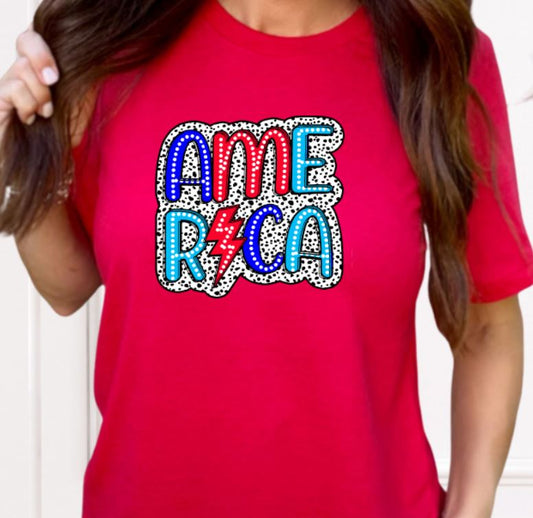 America dotted