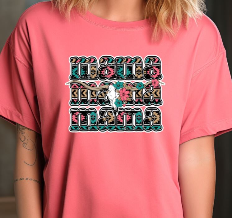 Mama aztec skull