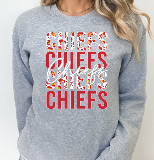 Chiefs leopard stacked