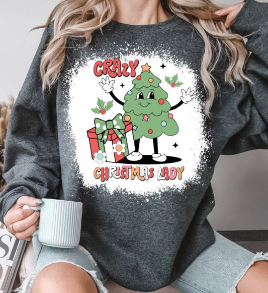 Crazy Christmas lady